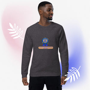 My Hero Dad || Unisex organic raglan sweatshirt || Father's Day Gift