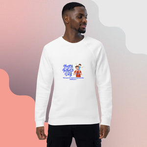 Happy Father's Day || Unisex organic raglan sweatshirt || Father's Day Gift.