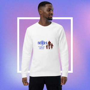 Happy Father's Day || Unisex organic raglan sweatshirt || Father's Day Gift