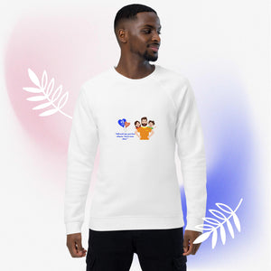 Father's Day || Unisex organic raglan sweatshirt || Father's Day Gift
