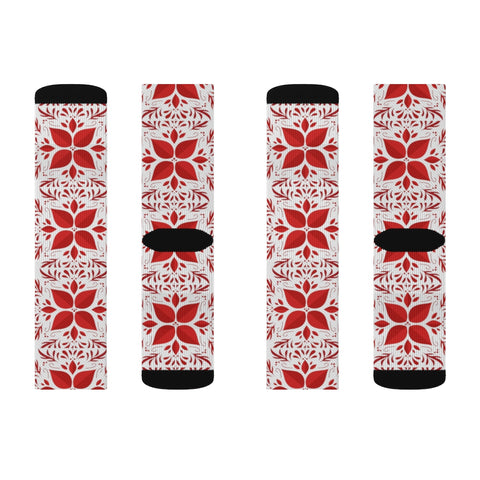 Image of New Year Sublimation Socks Christmas Gifts (Happy Holiday)