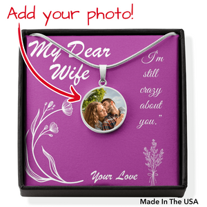 I’m still crazy about you. || Buy Picture Locket For Your Wife || Add Your Memorable Picture by Yourself || Picture Necklace || Picture Jewelry  || Jewelry Gifts with Pictures