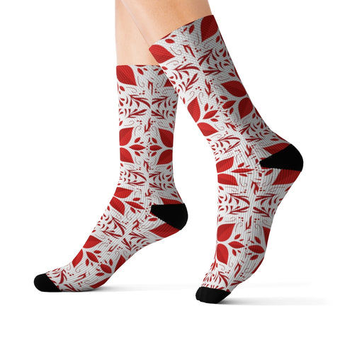 Image of New Year Sublimation Socks Christmas Gifts (Happy Holiday)